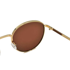 LENTES REDONDOS NEGROS CON DORADO