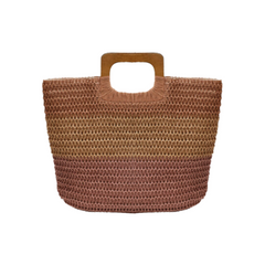 BOLSA DE PLAYA ASA DE MADERA