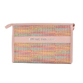 COSMETIQUERA CON ESTAMPADO TEJIDO IVORY