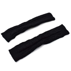 GUANTES DISEÑO DE MITÓN LARGO NEGRO