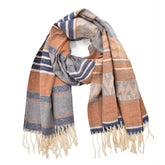 BUFANDA BLOQUES DE COLOR MULTICOLOR