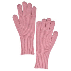 GUANTES TEJIDOS DETALLE DE ABERTURA PARA USAR CELULAR DE MUJER ROSA