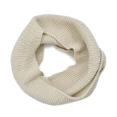 BUFANDA TEJIDA INFINITA BEIGE