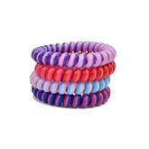 SET DE 4 LIGAS ESPIRA DISEÑO BICOLOR