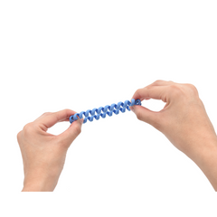 SET DE 4 LIGAS ESPIRAL TONOS AZULES