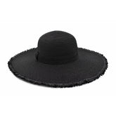 SOMBRERO PAMELA CON BARBAS NEGRO.