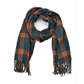 MAXI BUFANDA A CUADROS VERDE