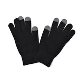 GUANTES TEJIDOS TOUCH COLOR NEGRO.