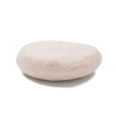 BOINA ESTILO FRANCES TEXTURA LANA BLANCA