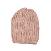 GORRO BÁSICO ROSA TEJIDO TRENZADO ACANALADO