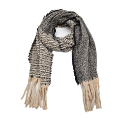CHAL CON BARBAS NEGRO BREA