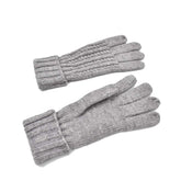 GUANTES TIPO CARDIGAN GRIS