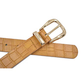 CINTURÓN TEXTURIZADO CAMEL.