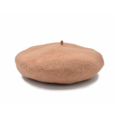 BOINA ESTILO FRANCÉS TEXTURA LANA BEIGE