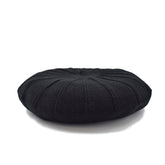 BOINA ESTILO FRANCÉS TEXTURA SUAVE DOBLE CAPA NEGRA
