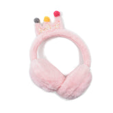 OREJERAS ROSAS CON CORONA GLITTER