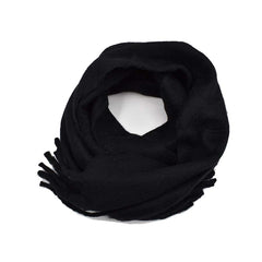 MAXI BUFANDA NEGRA AFELPADA