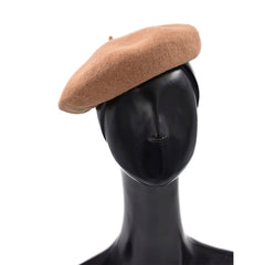 BOINA ESTILO FRANCÉS TEXTURA LANA BEIGE