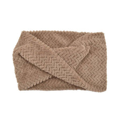 BUFANDA INFINITA TEXTURA SUAVE BEIGE