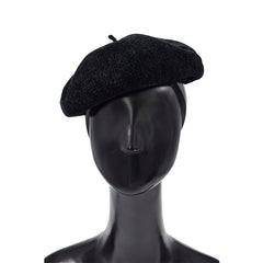 BOINA ESTILO FRANCÉS TEXTURA SUAVE NEGRA