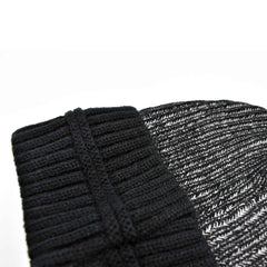 GORRO BÁSICO A DOS TONOS TEJIDO ACANALADO CON DOBLES