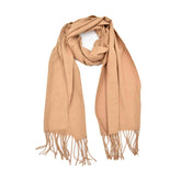 BUFANDA CON BARBAS BEIGE