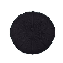 BOINA ESTILO FRANCÉS TEXTURA SUAVE DOBLE CAPA NEGRA