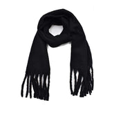 MAXI BUFANDA NEGRA AFELPADA