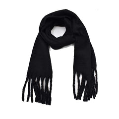 MAXI BUFANDA NEGRA AFELPADA