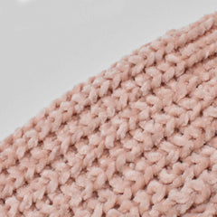 GORRO BÁSICO ROSA TEJIDO TRENZADO ACANALADO