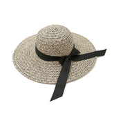 SOMBRERO PAMELA JASPEADO CON DETALLE DE MOÑO.