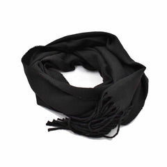 BUFANDA CON BARBAS NEGRA