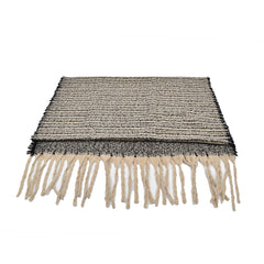 CHAL CON BARBAS NEGRO BREA