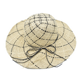 SOMBRERO PAMELA DISEÑO DE PATRÓN NEGRO