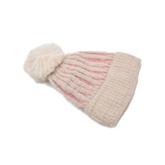 GORRO CON LÍNEAS EN VERTICAL DOS TONOS