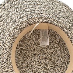 SOMBRERO PAMELA JASPEADO CON DETALLE DE MOÑO.