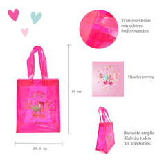 BOLSA DE PLAYA INFANTIL SMILE TRANSPARENTE