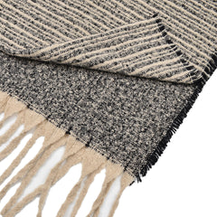 CHAL CON BARBAS NEGRO BREA