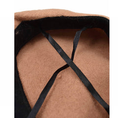 BOINA ESTILO FRANCÉS TEXTURA LANA BEIGE