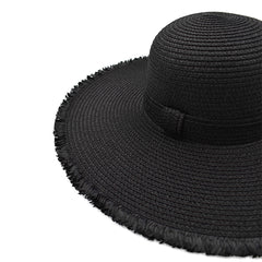 SOMBRERO PAMELA CON BARBAS NEGRO.