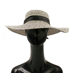 SOMBRERO PAMELA JASPEADO CON DETALLE DE MOÑO.