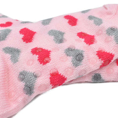 CALCETÍN INVERNAL TEEN CORAZONES ROJOS