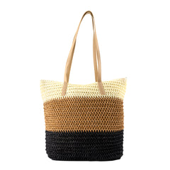 BOLSA TEJIDA BLOQUES DE COLOR