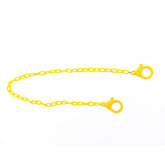 Sujetador de cubre bocas, para niño (a) color amarillo.