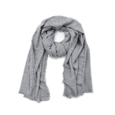 PASHMINA GRIS A CUADROS