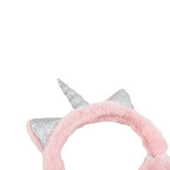 OREJERAS UNICORNIO ROSAS CON GLITTER