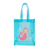 BOLSA DE PLAYA INFANTIL SIRENA TRANSPARENTE