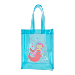 BOLSA DE PLAYA INFANTIL SIRENA TRANSPARENTE