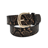 CINTURÓN CASUAL TIPO PIEL DE VÍBORA