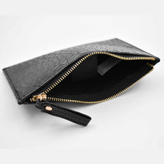 CARTERA NEGRA TEXTURA COCODRILO